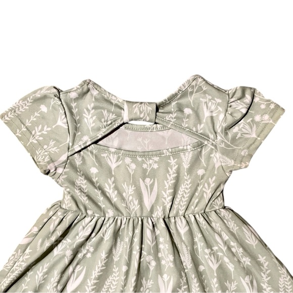 Two Piece Floral Baby Dress with Jean Jacket from Picapino 3-6 Months - Picture 4 of 7